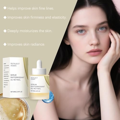 Retinol 0.2 Boosting Shot Ampoule, Powerhouse Face Serum with Hyaluronic Acid & Glycerin, Valentine Gifts,Firms Skin, Hydrating, Anti-Aging & Fine Lines Repair, for All Skin Types, 3.38 fl.oz
