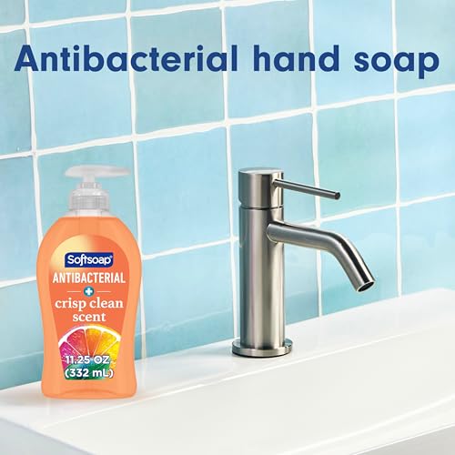 Softsoap Antibacterial Liquid Hand Soap, Crisp Clean, 11.25 fl oz