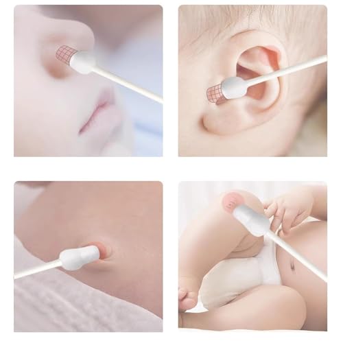 Baby Safety Cotton Swabs with Large Bulb Tips, 160 Count (2 Packs)
