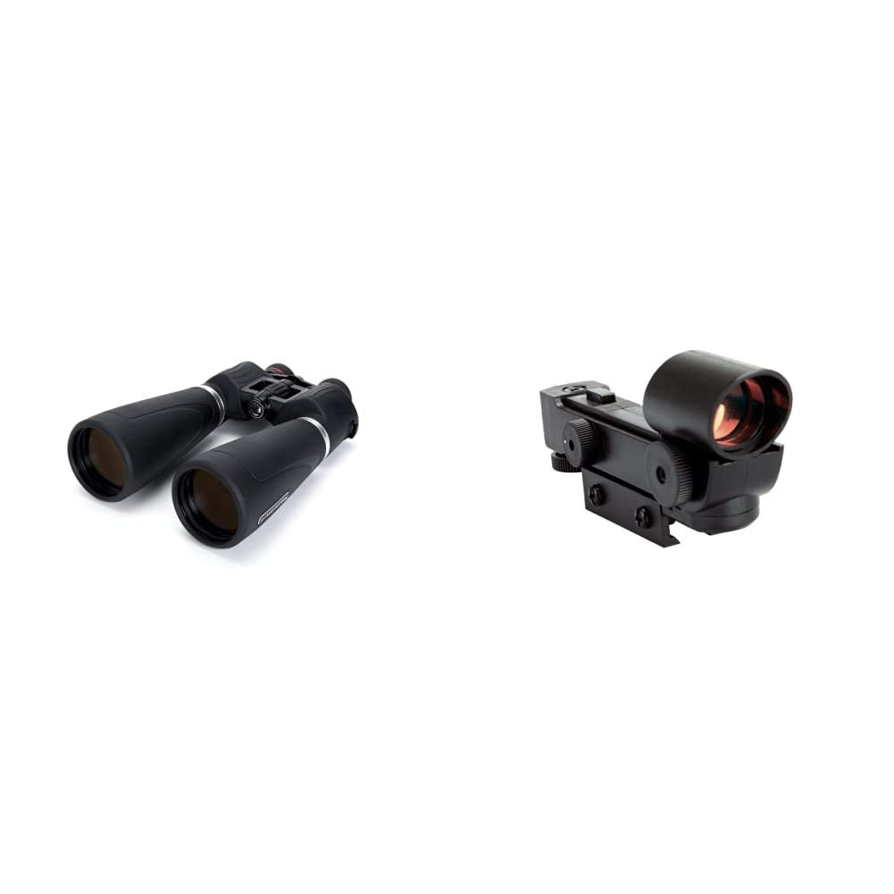 Celestron 15x70 SkyMaster Pro Binoculars for Astronomy & 51630 Star Pointer Telescope Finderscope, Black