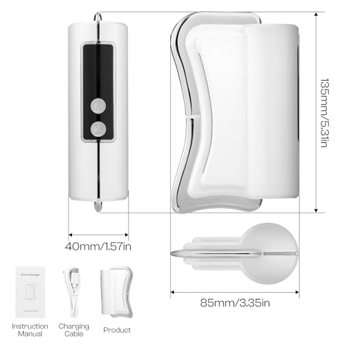 Muscle Scraper Tool Fit Face and Neck, Electric Guasha Tool for Face Relaxation & Skincare with Light-Care, Suitable Gifts for Woman Girlfriend and Wife