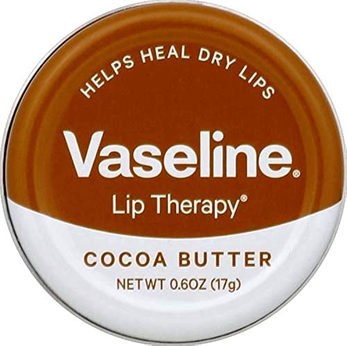 Vaseline Lip Therapy Lip Balm Tin, Cocoa Butter, 0.6 oz