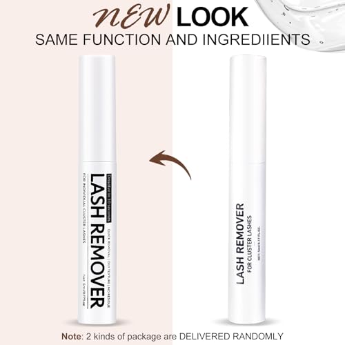White Eyelash Glue Remover 5ML for Cluster Lashes - Gentle & Fast