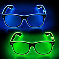 LED Glow Neon Rave Glasses - Light Up Party Eyewear