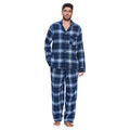 Ashford & Brooks Men¡¯s Flannel Long Sleeve Pajamas Set Plaid Sleepwear & Loungewear Button Down PJ Set