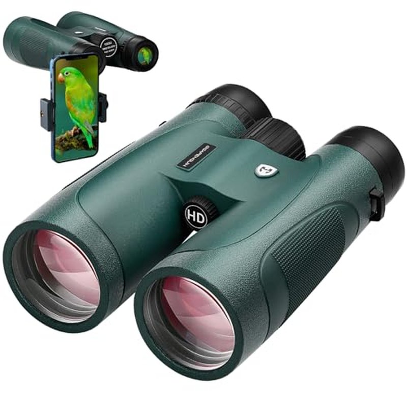15x52 HD Binoculars for Adults with Phone Adapter
