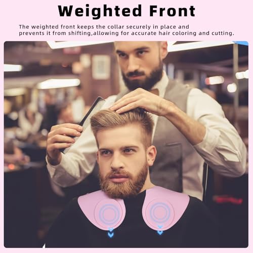 Professional Hair Cutting Cape with Neck Guide - Waterproof Silicone