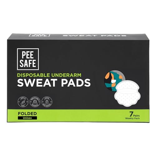 Ultra Thin Underarm Sweat Pads - Self Adhesive Armpit Shields, 14 Count