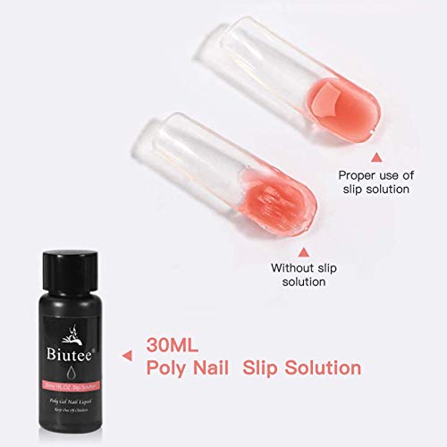 SEISSO Poly Nail Extension Gel Kit with Slip Solution & Nail Forms