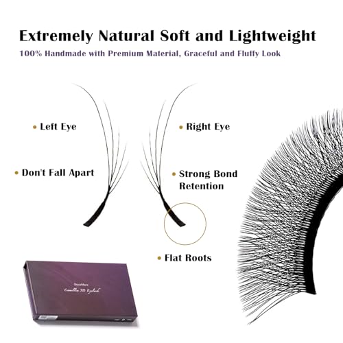 DeceMars 5D Camellia Eyelash Extensions 8-13mm Mix C Curl