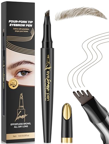 4-Tip Microblading Eyebrow Pen, Waterproof Brow Pencil
