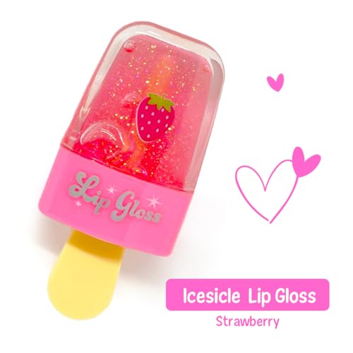 Hot Focus | Strawberry Flavored Lip Gloss Set ? Assorted Fruity Lip Gloss Flavors, Non-Toxic Makeup for Kids & Teens
