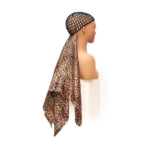 ROSEBONY Wrap Cap Hair Net with Scarf for Heatless Hair Care