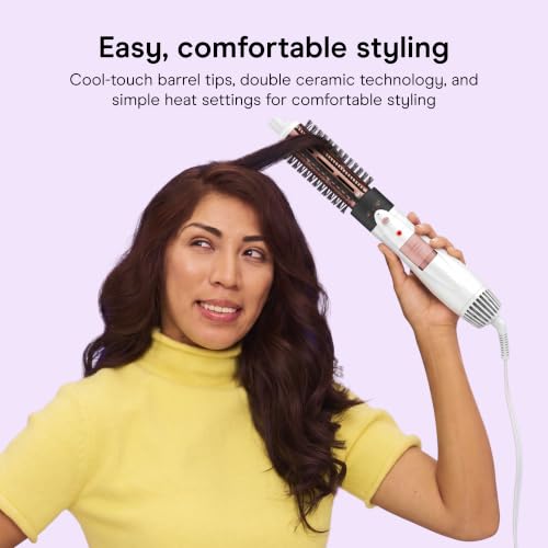 Conair Double Ceramic Hot Air Brush 1000W with 2 Interchangeable Brushes