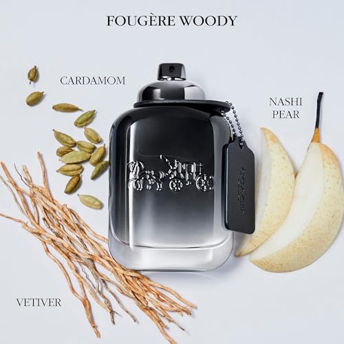 Coach for Men Eau de Toilette Spray - Woody Aromatic Men's Cologne