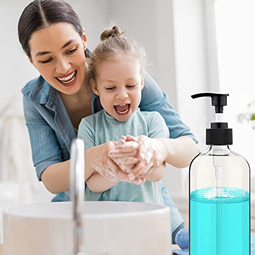 Vioetry 16.9 Oz Refillable Plastic Pump Bottles - 2 Pack