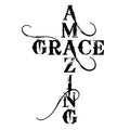 6 Sheets Temporary Tattoos Cross Grace Design – Waterproof