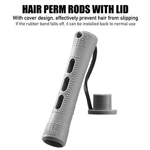 WILLBOND 60pc Hair Perm Rods Set with Elastic Bands