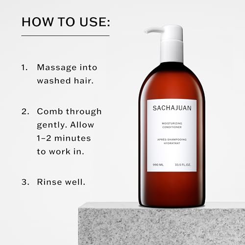 SACHAJUAN Moisturizing Conditioner, Repairs Damaged, Dry Bleached, Colored Hair, Moisture-Rich with Argan Oil