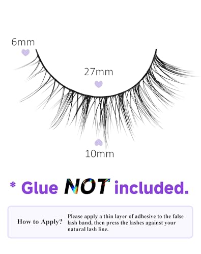 Natural Wispy Eyelashes 10mm Short False Lashes K50