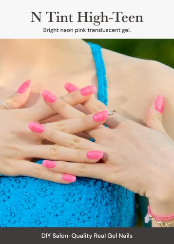 ohora Semi-Cured Gel Nail Strips Pink Tint - Long-Lasting, Salon-Quality, Works with UV/LED Lamps