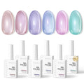 Makartt Cat Eye Gel Nail Polish Set - 6 Colors, 15ML