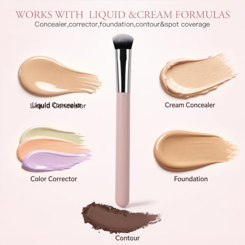 Precision Under Eye Concealer Brush - Dense Soft Bristles