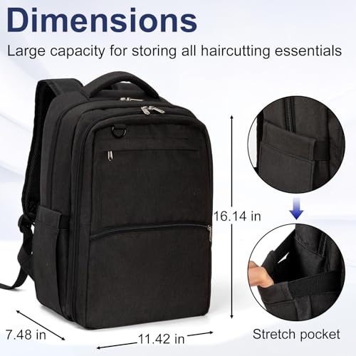 GDNasist Barber Backpack – Large Capacity Hair Tool Bag
