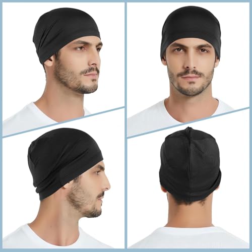 WTACTFUL 3-Pack Cooling Skull Cap | Breathable Mesh