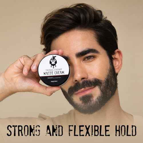 Tribal Chimp Matte Hair Styling Paste for Men ? Medium to Strong Hold, Matte Finish, Easy to Apply & Wash Out ? Styling Paste for All Hair Types, Texture & Volume Boost ? 80g