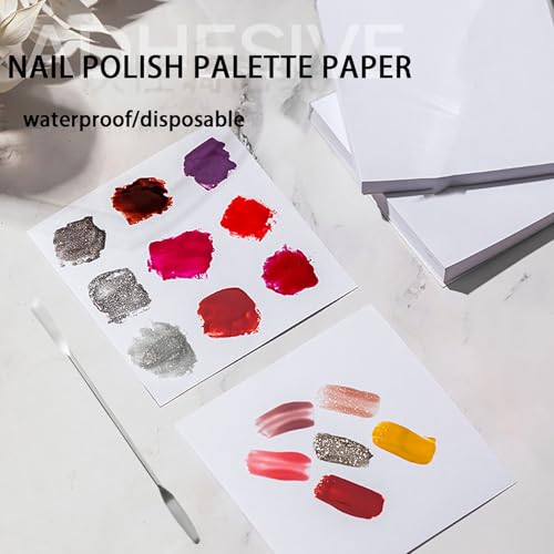 200 Sheets Disposable Nail Polish Palette Paper 3x3 inch