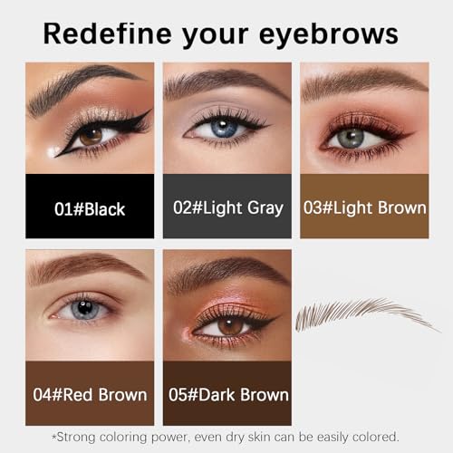 MAVENI Microblading Eyebrow Pencil - 0.1mm Ultra-Fine, Waterproof, Black