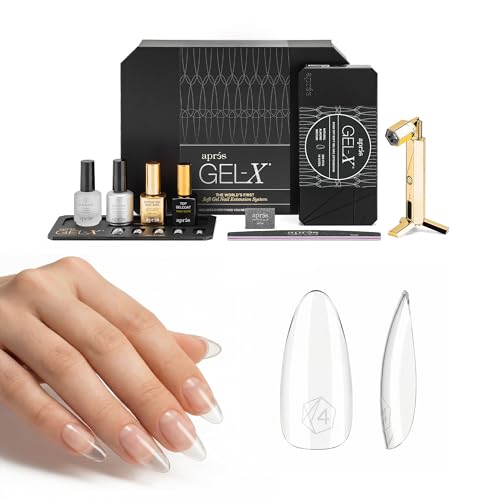 Aprés Gel-X Soft Gel Nail Extension Starter Kit - Natural Almond Medium