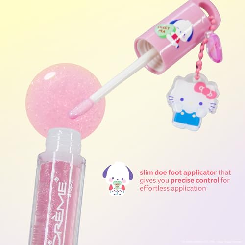 Hello Kitty Tinted Lip Oil with Jojoba Oil & Keychain Charm