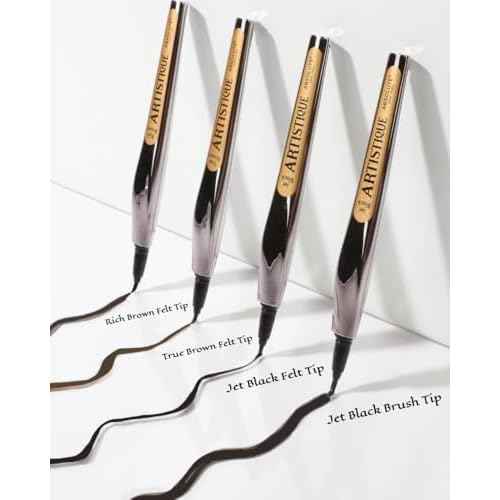 Absolute New York Artistique Easy Grip Liquid Eyeliner, Rich Brown Felt Tip