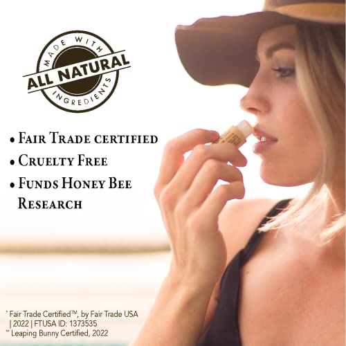 Bee Bella Lip Balm Variety 5 Pack Gift Set, Cherry, Pomegranate Mango, Vanilla Bean, Peppermint, & Lavender Vanilla, Gift, Organic Beeswax with Vitamin E, Handmade in USA