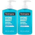 Neutrogena Hydro Boost Face Wash,Fragrance Free,Hydrating Facial Cleanser with Hyaluronic Acid,Daily Foaming Face Wash & Makeup Remover,Hypoallergenic Gel Cleanser,16 fl. oz,(Pack of 2)