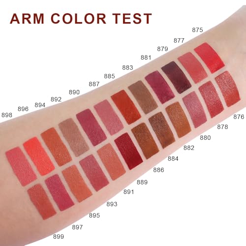 Brick Red Velvet Matte Lipstick - Long-Lasting Waterproof