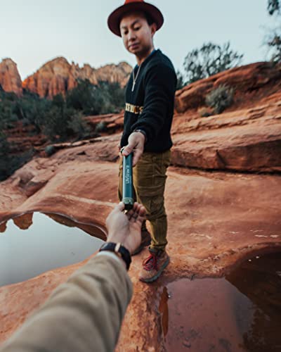 LifeStraw Personal Water Filter for Hiking, Camping, Travel, and Emergency Preparedness, 3 Pack, Blue