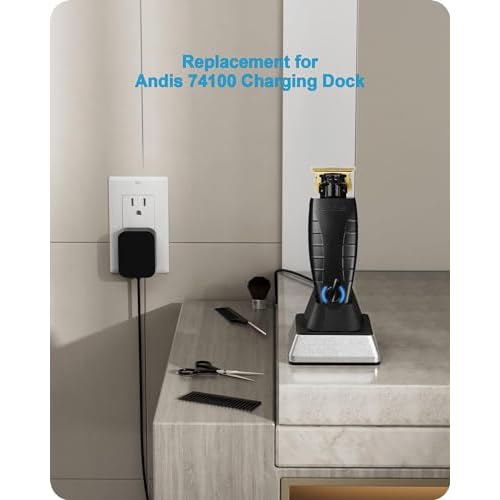 Trmmer Charging Stand Compatible with Andis 74067 74000 74055 74100 74150 GTX-EVO T-Outliner Lithium-ion Beard & Hair Trimmer.