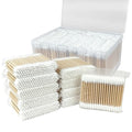 Garrelett 1000 Count Double Tip Pointed Cotton Swabs - Organic Bamboo Makeup & Art Tools