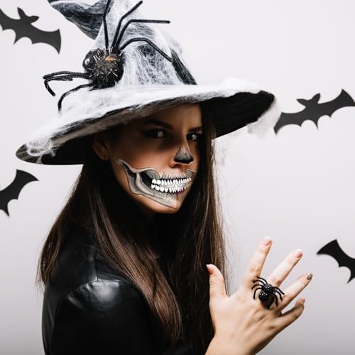 4-Pack Skull Face Halloween Temporary Tattoos