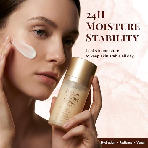 VELVET CODE Protein Layer Cream - Formulated by Korean Dermatologists | K-Beauty Hydration, Textures | PDRN, Phytosterols, Hytrolyzed Protein, Vegan, Silicone-Free (50ml / 1.69 fl. oz)
