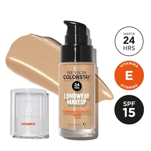 Revlon Colorstay Liquid Makeup Foundation with Pump - 180 Sand Beige