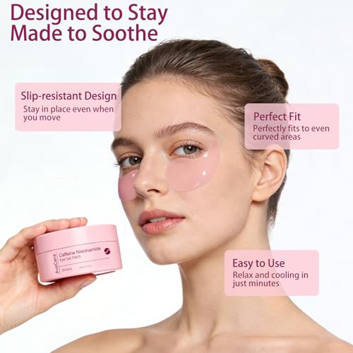 Caffeine Under Eye Patches for Dark Circles & Puffiness 70Pcs