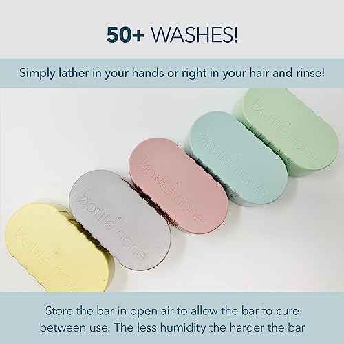 BOTTLE NONE | be YOU Travel Set Includes be You Shampoo and Conditioner Bars for All Hair Types with Travel Soap Dish | PH Balanced/Salon Grade/Natural | 50+ Washes