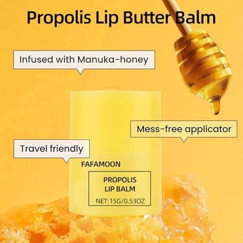 Propolis Lip Butter Balm - 2 Pack Moisturizing Overnight Lip Mask