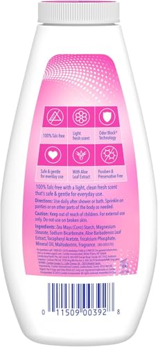 Vagisil Odor Block Deodorant Powder for Women - Talc-Free, 8 oz Pack of 1