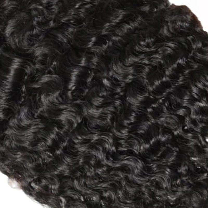 #1B Burmese Curly Human Hair Bundles - 3 Pack