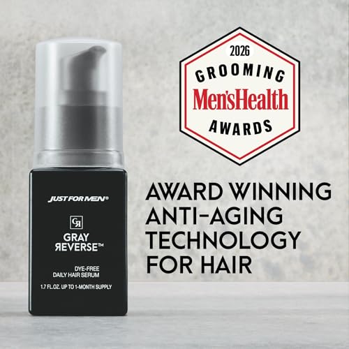 Just for Men Gray Reverse Daily Hair Serum, 1.7oz